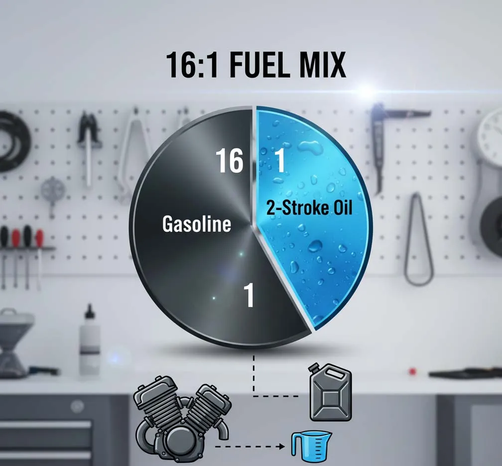16:1 fuel mix chart